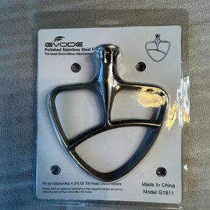 Gvode Polished Stainless Steel Flat Beater